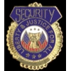 SECURITY LIBERY AND JUSTICE FOR ALL BADGE PIN